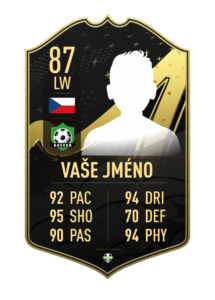 FutCard: Fotbalový dárek pro hráče a fanoušky – Vlastní fotbalová karta - Tým týdne 23