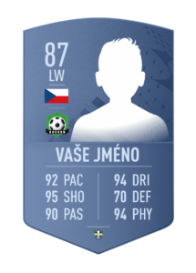 FutCard: Fotbalový dárek pro hráče a fanoušky – Vlastní fotbalová karta - Společný koncept