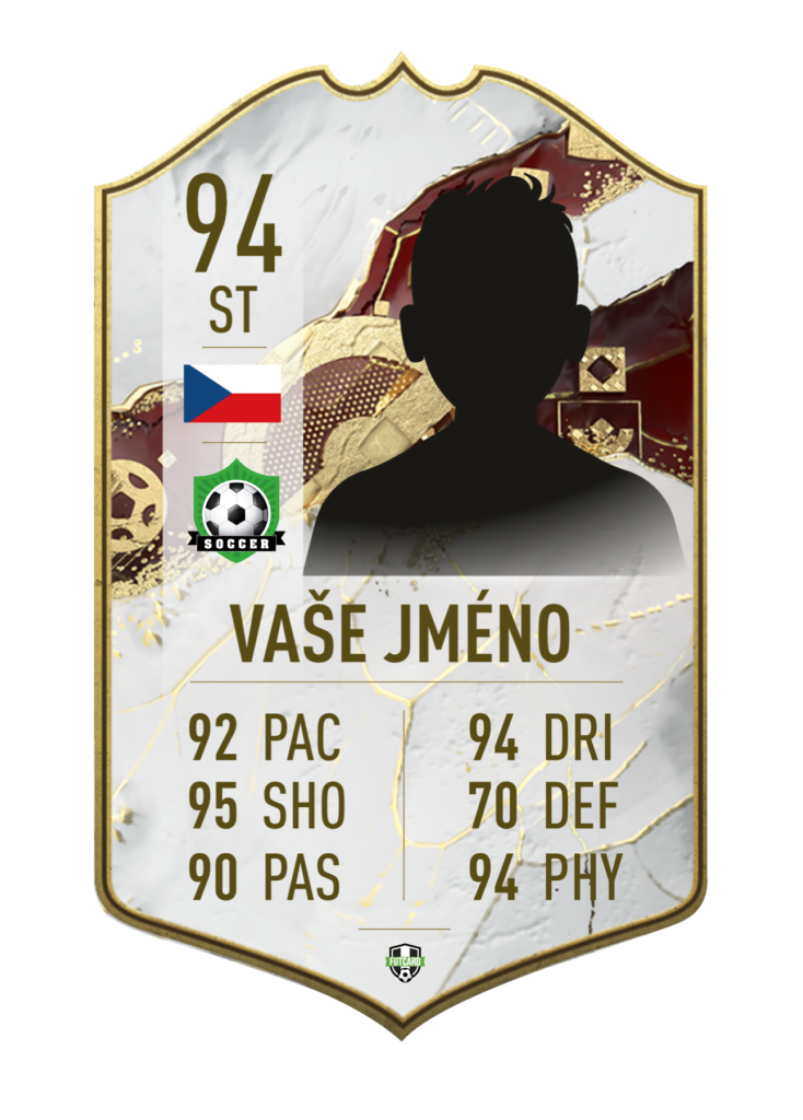 Vlastná futbalová karta FutCard