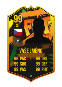 FutCard: Fotbalový dárek pro hráče a fanoušky – Vlastní fotbalová karta - FutCard S23