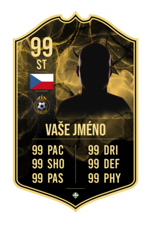 FutCard: Fotbalový dárek pro hráče a fanoušky – Vlastní fotbalová karta - Hráč Měsíce Zlatá S23